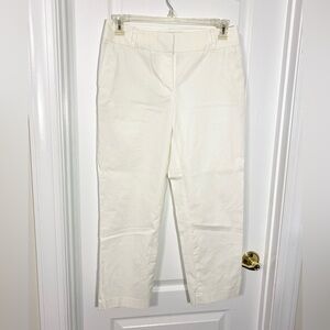Liz Claiborne High Waist Cropped Pants Cream Size 10